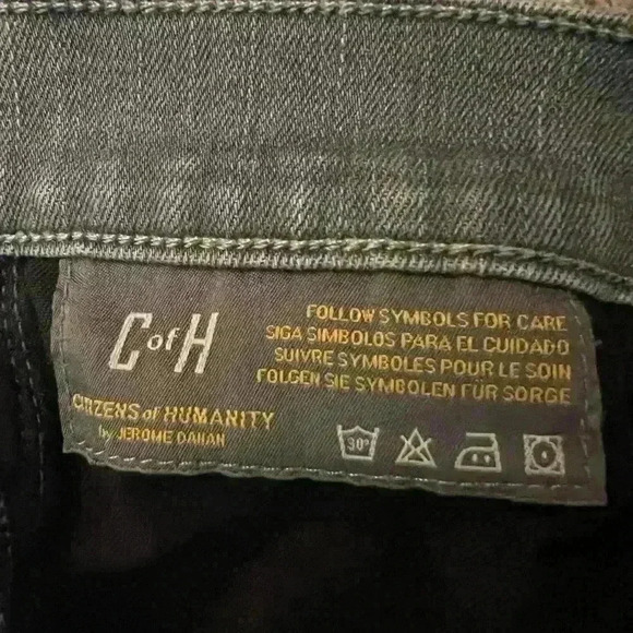 Citizens Of Humanity Avedon Low Rise Skinny Jeans, Dark Gray Washed Size 27 - Picture 12 of 12